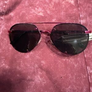 Quay Australia Pink Aviator Sunglasses